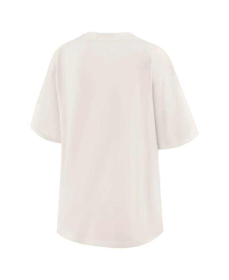 Wear by Erin Andrews Women's White San Antonio Spurs Peached Vintage T-Shirt