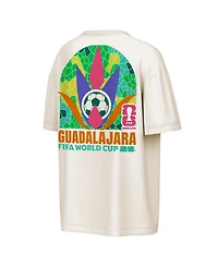 Outerstuff Men's Natural Fifa World Cup 2026 Guadalajara Big City Poster T-Shirt