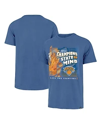 '47 Brand Men's Blue New York Knicks 2026 Nba Finals Champions Statue of Liberty Franklin T-Shirt