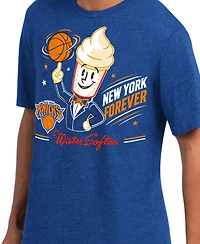 Starter Men's Royal New York Knicks Mister Softee Prime Time T-Shirt
