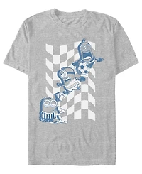 Fifth Sun Men's Checkers Soccer Graphic T-Shirt