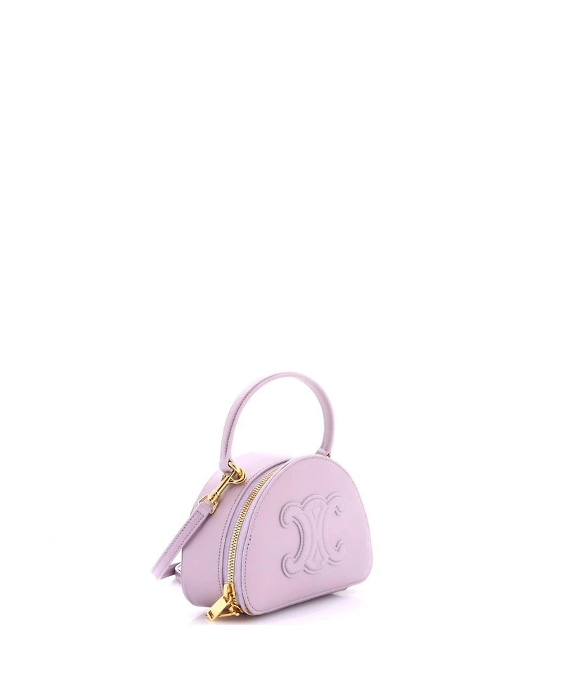 Pre-Owned Celine Small Half Moon Case Leather