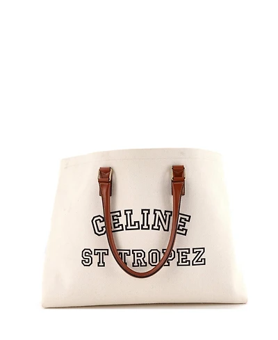 Pre-Owned Celine St. Tropez Horizontal Cabas Tote Canvas with Leather