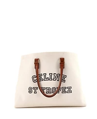 Pre-Owned Celine St. Tropez Horizontal Cabas Tote Canvas with Leather