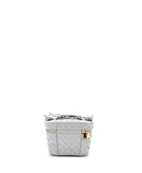 Pre-Owned Bottega Veneta Mini Vanity Case on Strap Intrecciato Leather