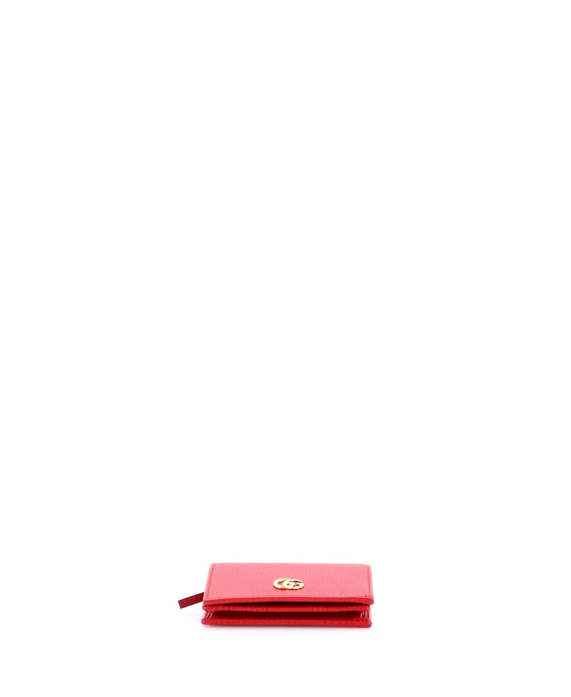 Pre-Owned Gucci Gg Marmont Flap Card Case Leather