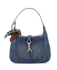 Pre-Owned Gucci Small Jackie 1961 Hobo Denim