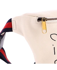 Pre-Owned Gucci Medium Logo Belt Bag Printed Leather