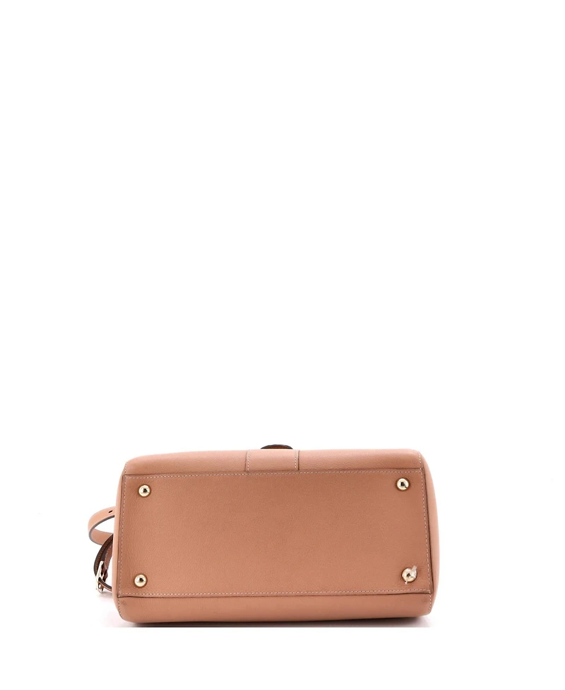 Pre-Owned Delvaux Mm Brillant Top Handle Bag Leather
