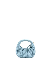 Pre-Owned Miu Miu Mini Wander Hobo Matelasse Leather