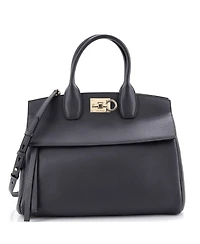 Pre-Owned Salvatore Ferragamo Medium Studio Satchel Leather