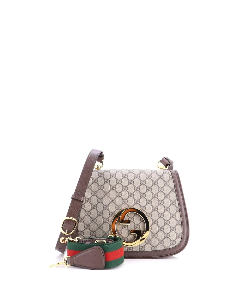 Pre-Owned Gucci Medium Blondie Nm Top Handle Bag Gg Coated Canvas