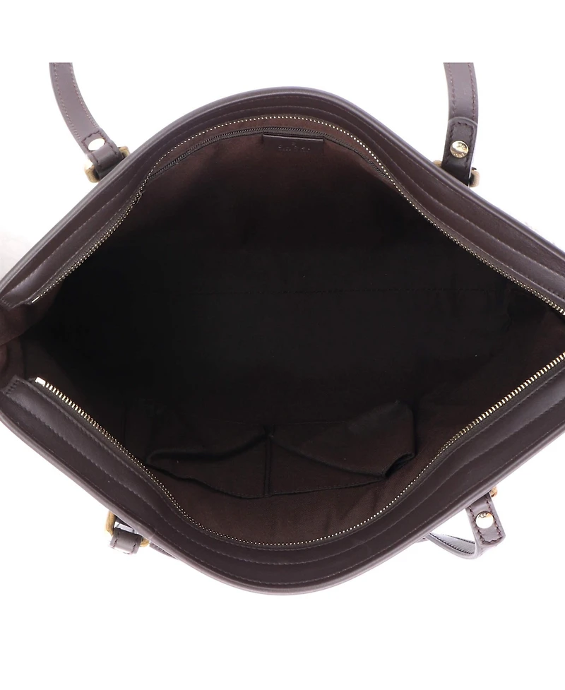 Pre-Owned Gucci Medium Front Pocket Convertible Tote Gg Coated Canvas