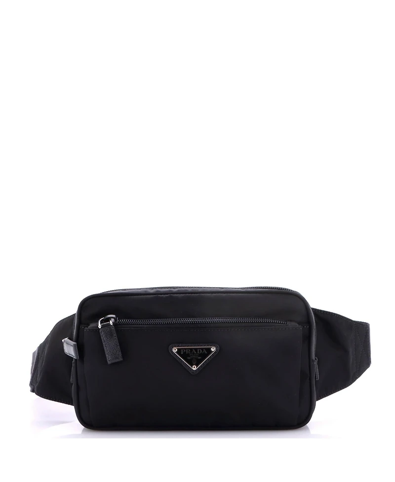 Pre-Owned Prada Small Zip Waist Bag Tessuto