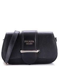 Pre-Owned Prada Mini Sidonie Shoulder Bag City Calf with Saffiano