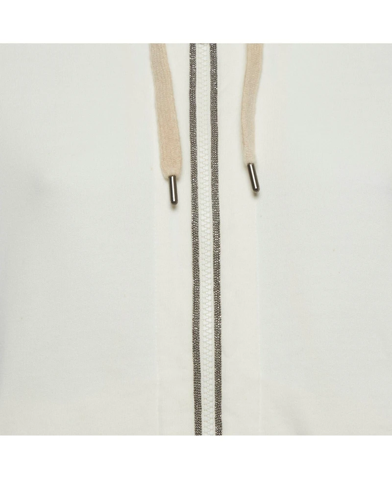 Pre-Owned Brunello Cucinelli Women's Jersey Monoli Hooded Sweatshirt