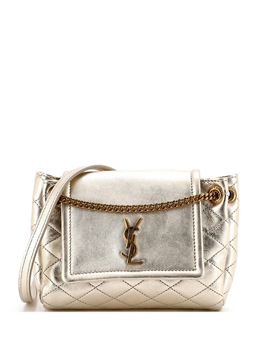 Pre-Owned Saint Laurent Mini Nolita Satchel Quilted Leather