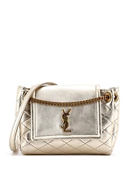 Pre-Owned Saint Laurent Mini Nolita Satchel Quilted Leather