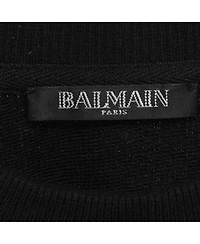 Pre-Owned Balmain Women's Logo Print Cotton Sweatshirt