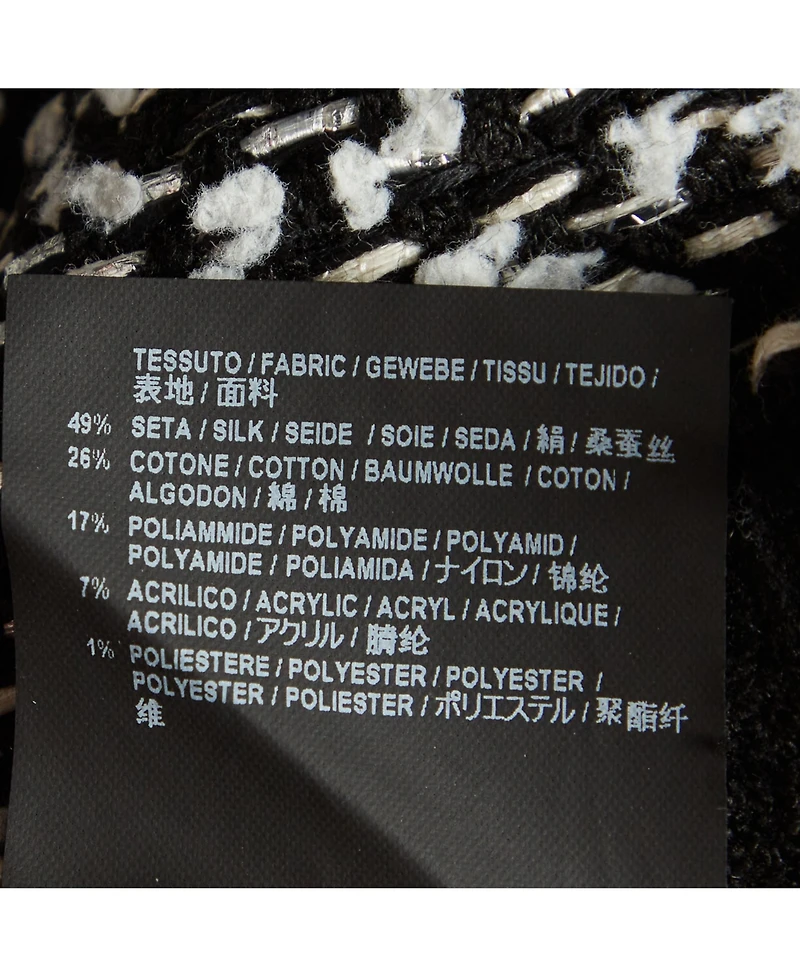 Pre-Owned Balenciaga Women's Tweed Zip Up Mini Skirt