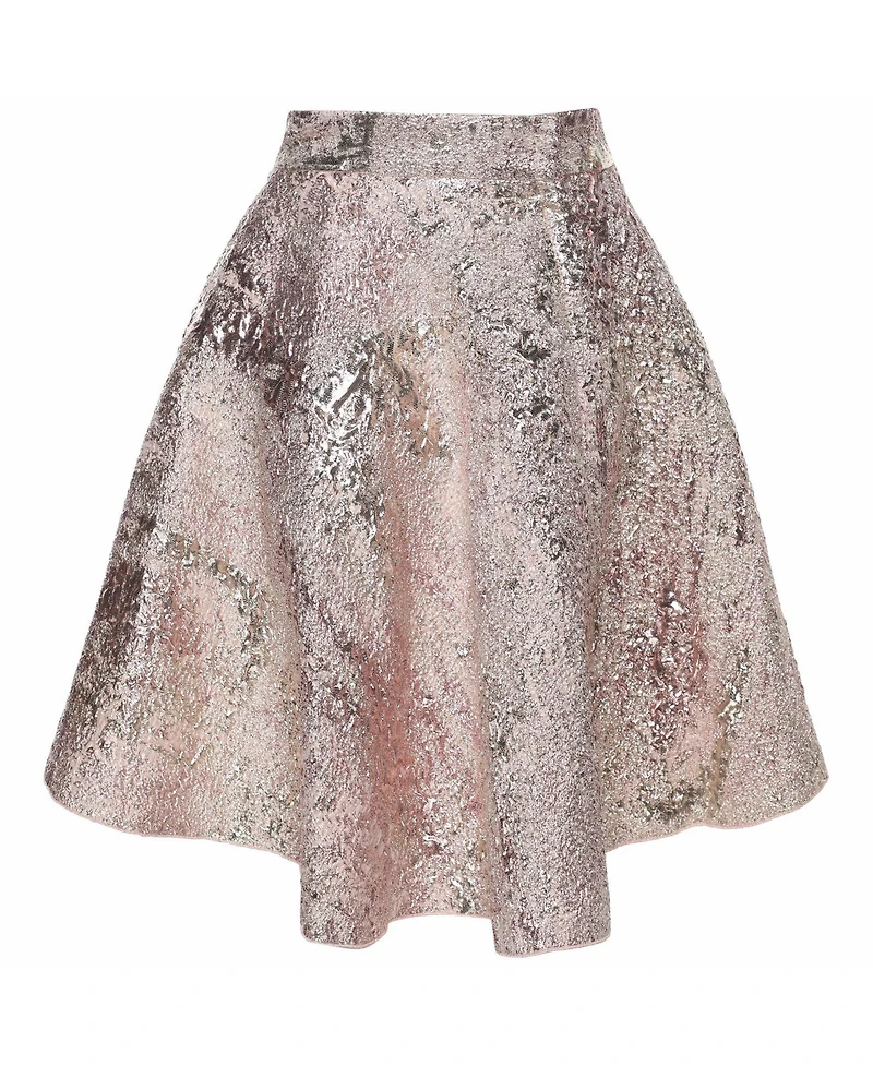 Pre-Owned Dolce & Gabbana Women's Metallic Lurex Mini Skirt