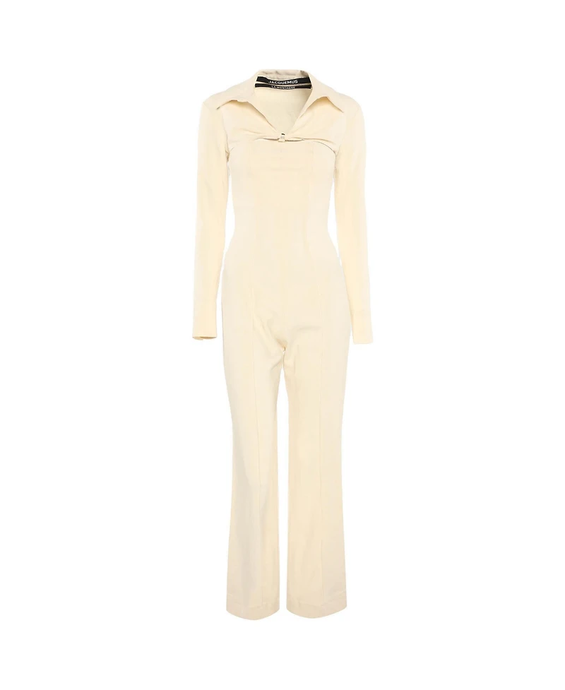 Pre-Owned Jacquemus Women's Gabardine Cut-Out La Montagne Overall