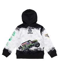 Monster Jam Kids & Baby Grave(5-12) Digger Boys' Fleece Zip-Up Hoodie