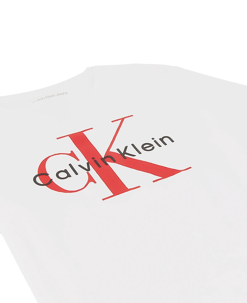 Calvin Klein Boys' 8-20 Monologo Short-Sleeve T-Shirt