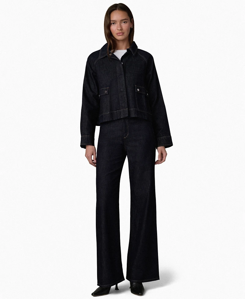 Joe's Jeans Women's Collared Patch Pocket Swing Jacket