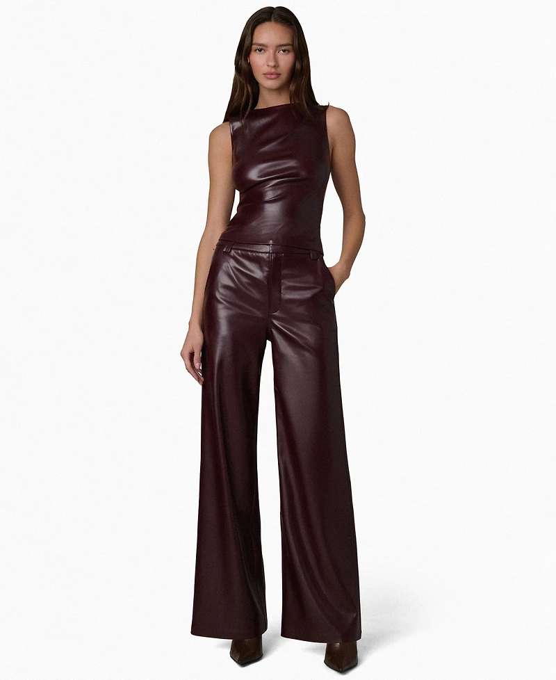 Joe's Jeans Women's The Meg Ruched Sleeveless Top