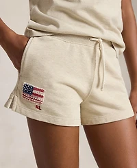 Polo Ralph Lauren Girls' 7-16 Flag Terry Pull-On Shorts