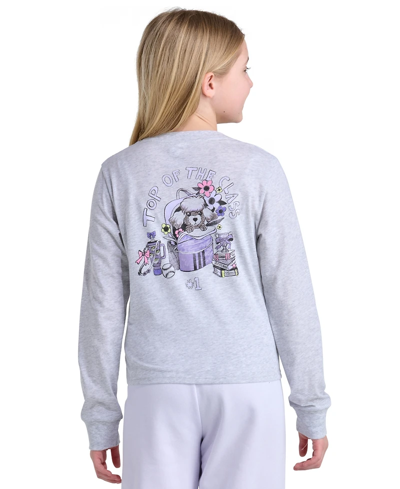 adidas Girls' 8-16 Long-Sleeve T-Shirt