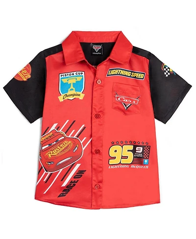 Cars Toddler Boy's (2T-5T) Short Sleeve Button-Down Shirt