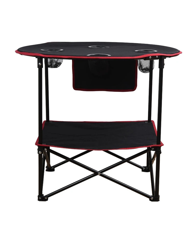 Piscifun Camping Table Folding Picnic Cup Holders Collapsible Canvas Portable Outdoor Bbq Fishing