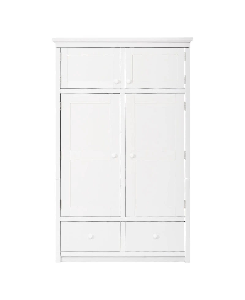 Streamdale Furniture Freestanding Kitchen Pantry Cabinet with 8 Door Shelves, 4 Trays and 6 Drawers