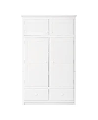 Streamdale Furniture Freestanding Kitchen Pantry Cabinet with 8 Door Shelves, 4 Trays and 6 Drawers