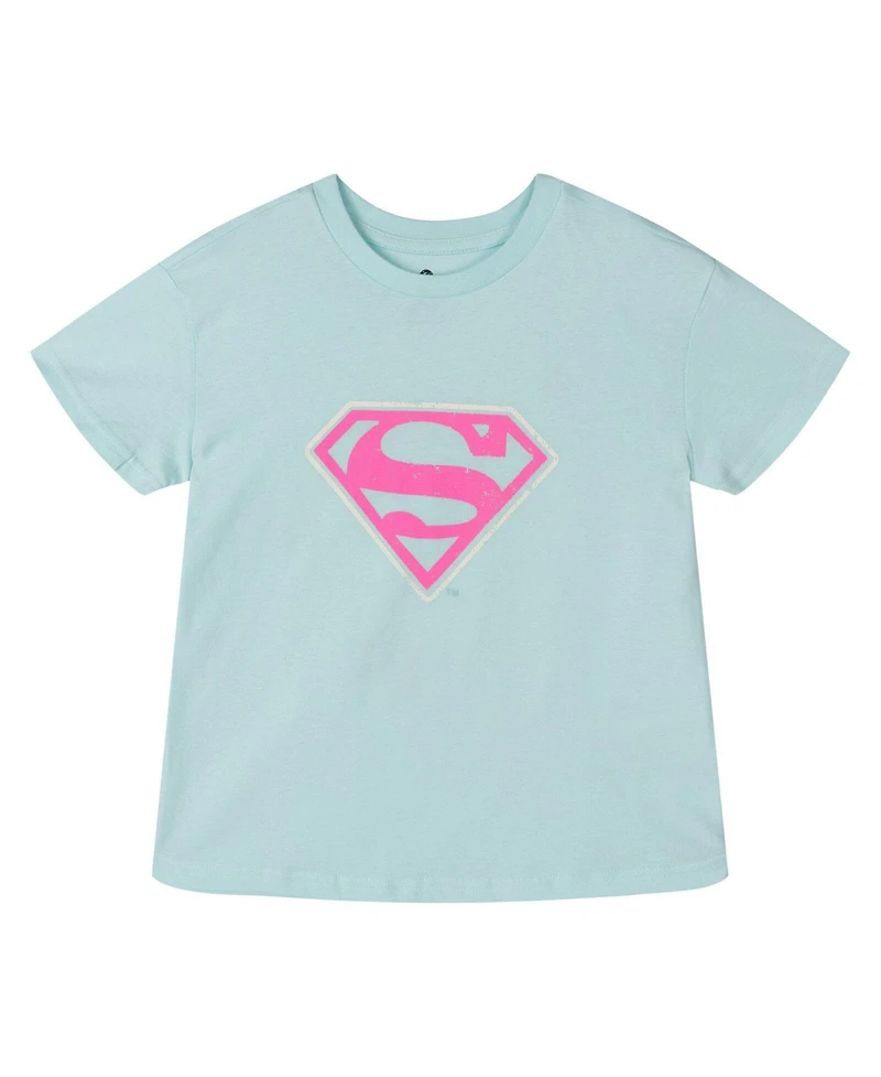 Justice League Kids Outfit/Sets(5-16)Supergirl Girls' 2-Piece Tee and Flare Leggings Set