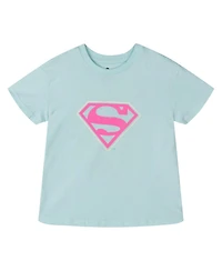 Justice League Kids Outfit/Sets(5-16)Supergirl Girls' 2-Piece Tee and Flare Leggings Set
