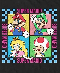 Fifth Sun Men's Nintendo Mario Group Four Square T-Shirt