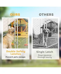 Ruie Heavy Duty Chain Link Outdoor Dog Run with Waterproof Roof