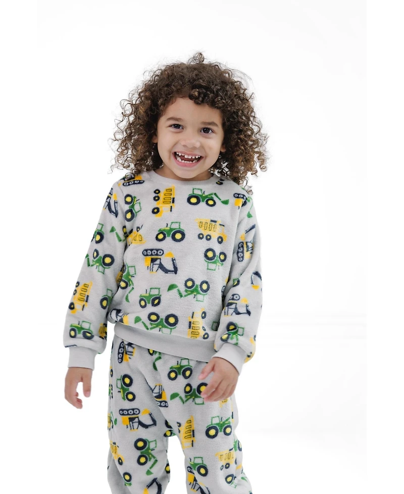 John Deere Kids Outfit/Sets(4T-5T)Toddler Boys' 2-Piece Fleece Sweatshirt and Pants Set