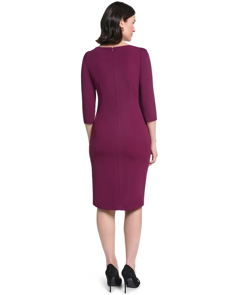 Jessica Howard Women's Boat Neck Sheath Dress