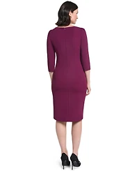 Jessica Howard Women's Boat Neck Sheath Dress