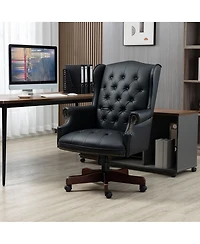 Streamdale Furniture Ergonomic Executive Office Chair - Thick Padded Pu Leather Desk Chair
