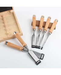 Xdovet Wood Chisel Set Woodworking Carving Kit Honing Guide Stone Case