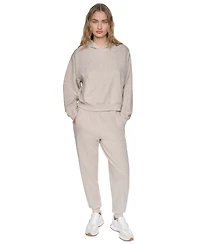 Dkny Jeans Women's Rhinestone Hooded Pull-On Sweatshirt