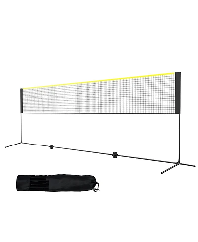 Vevor 17ft Badminton Net Set Outdoor Portable Volleyball Pickleball Tennis Net