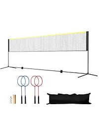 Vevor 20ft Badminton Net Set Outdoor Portable Volleyball Pickleball Tennis Net