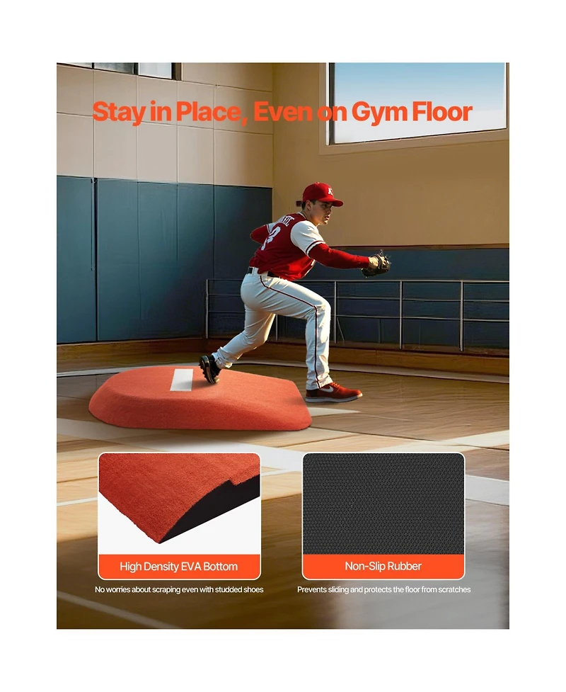 Vevor 42 in Pitching Mound Portable Pitcher Mound Baseball Softball Outdoor Training