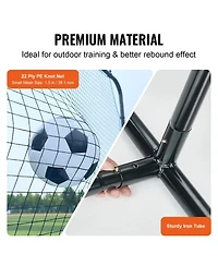 Vevor 12x6FT Soccer Rebounder Net Iron Soccer Training Equipment Portable Bag